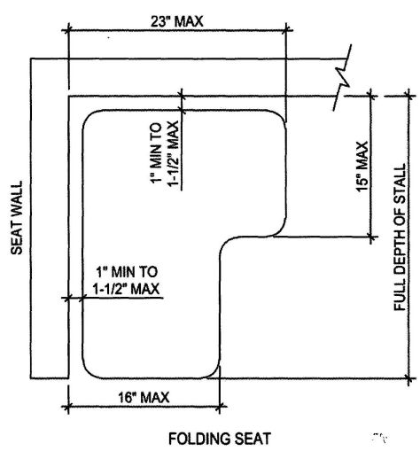 FIGURE 11B-2D—SHOWER SEAT